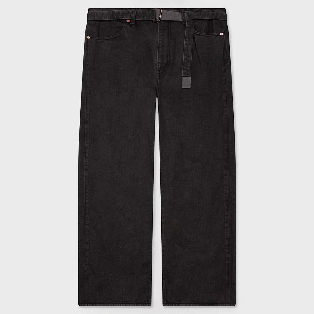 Belted Jeans - Gray