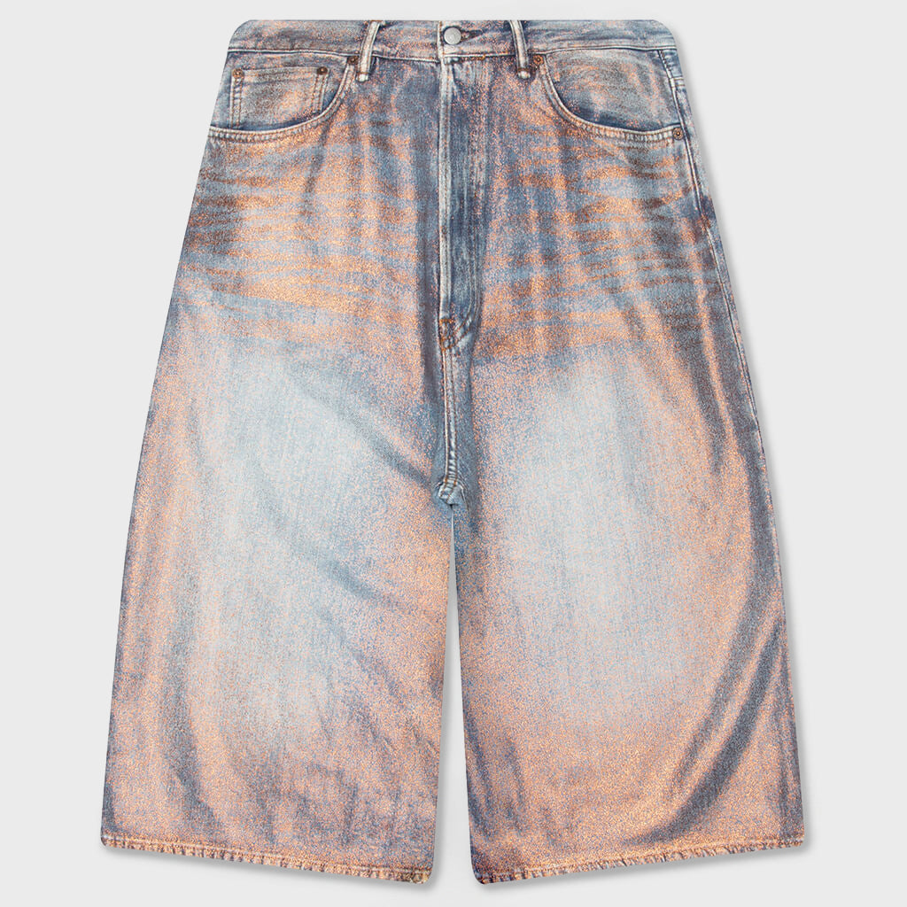 Denim Shorts - Rose Copper/Light Blue