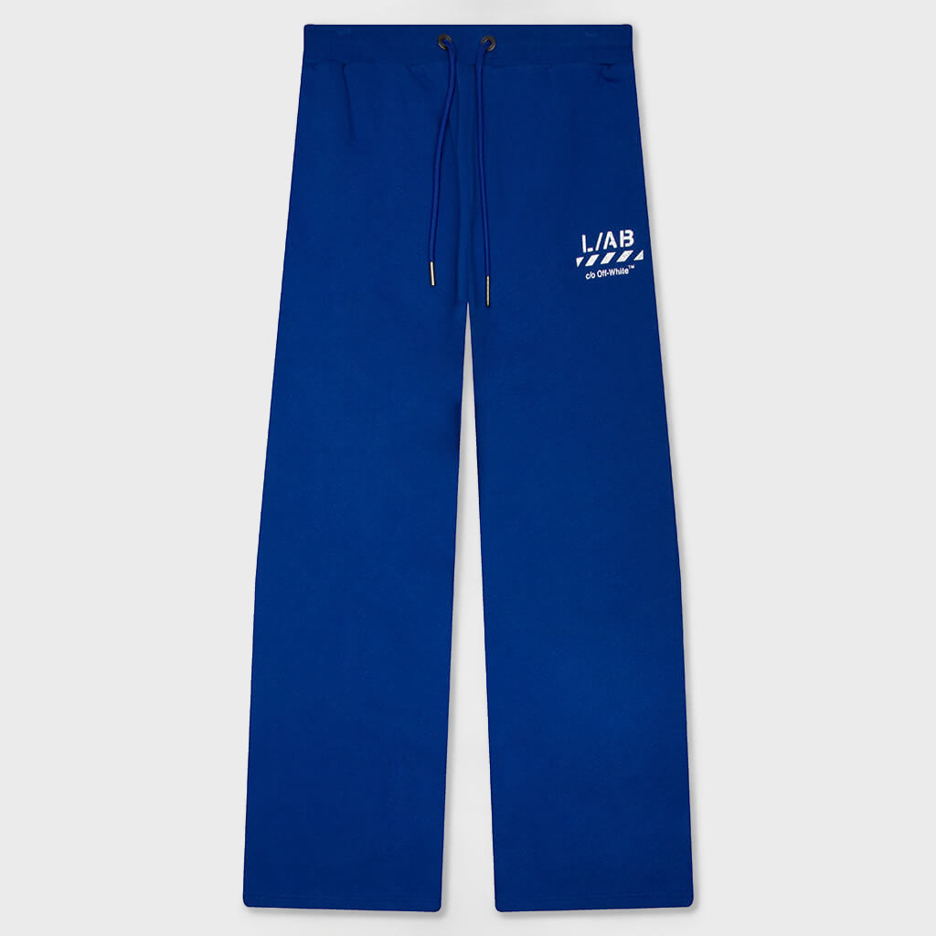 Core Diagonal Relaxed Sweatpants - Cobalt Blue