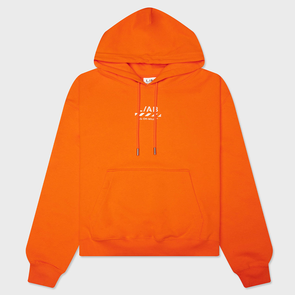 Core Diagonal Hoodie - Orange Tiger