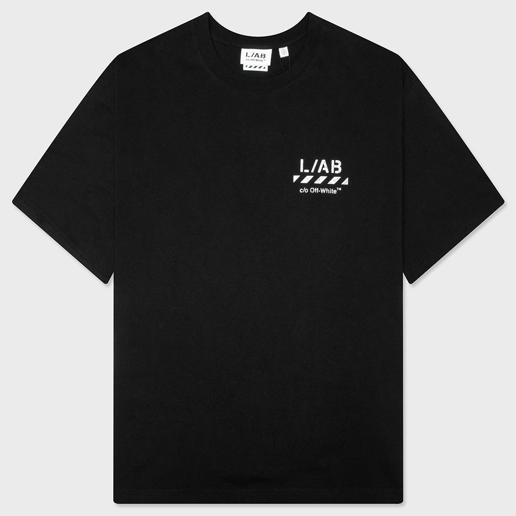 Core Diagonal S/S Tee - Black