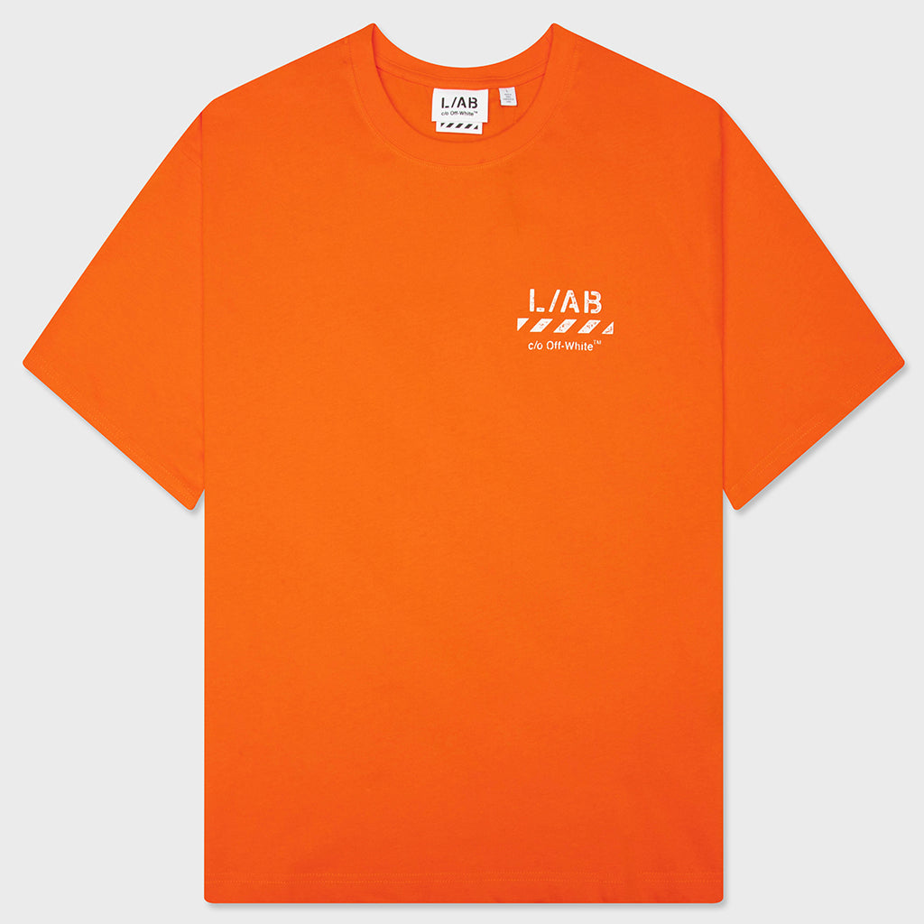 Core Diagonal S/S Tee - Orange Tiger