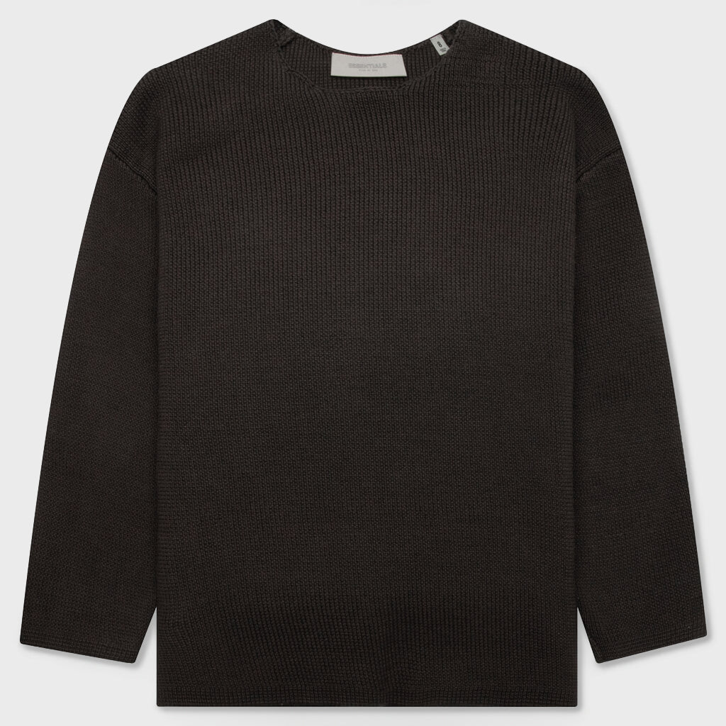 Kid's Raw Sweater - Off Black