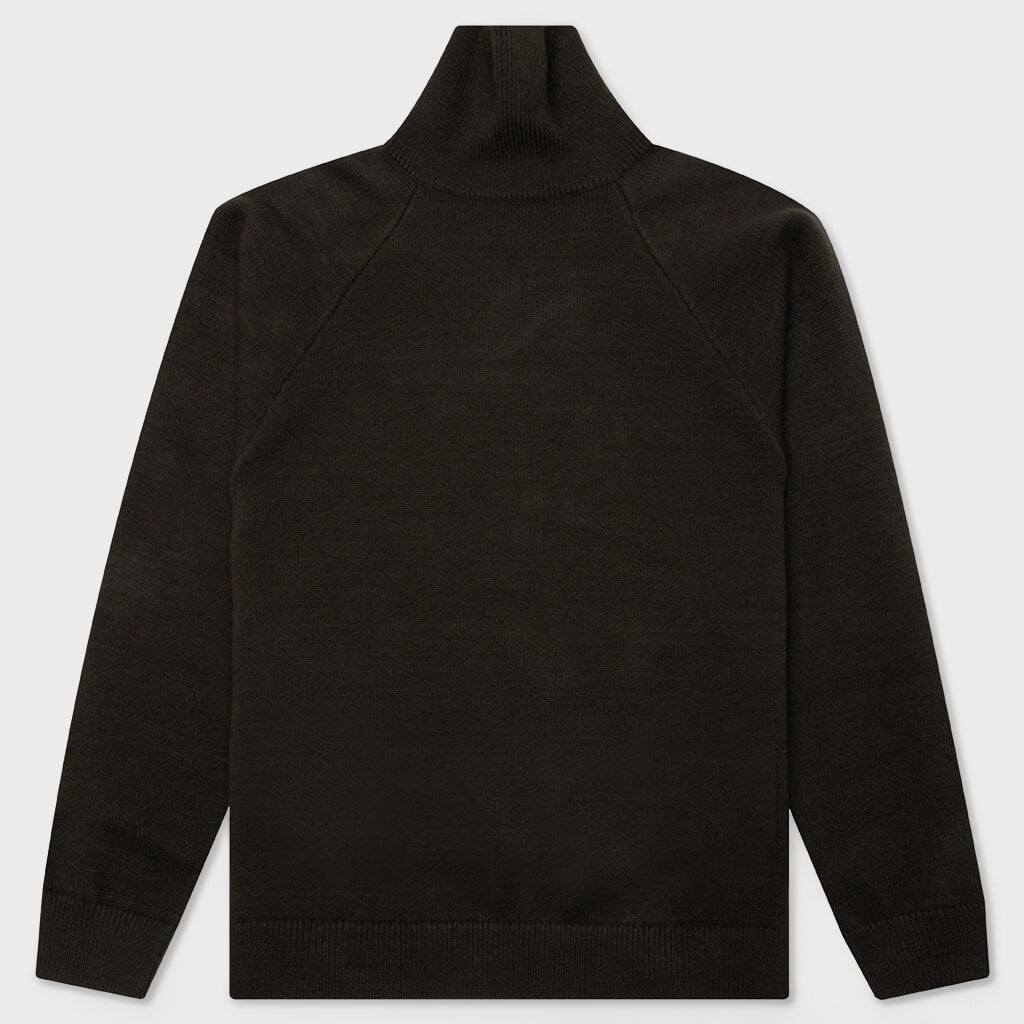 Knit Turtleneck - Off Black