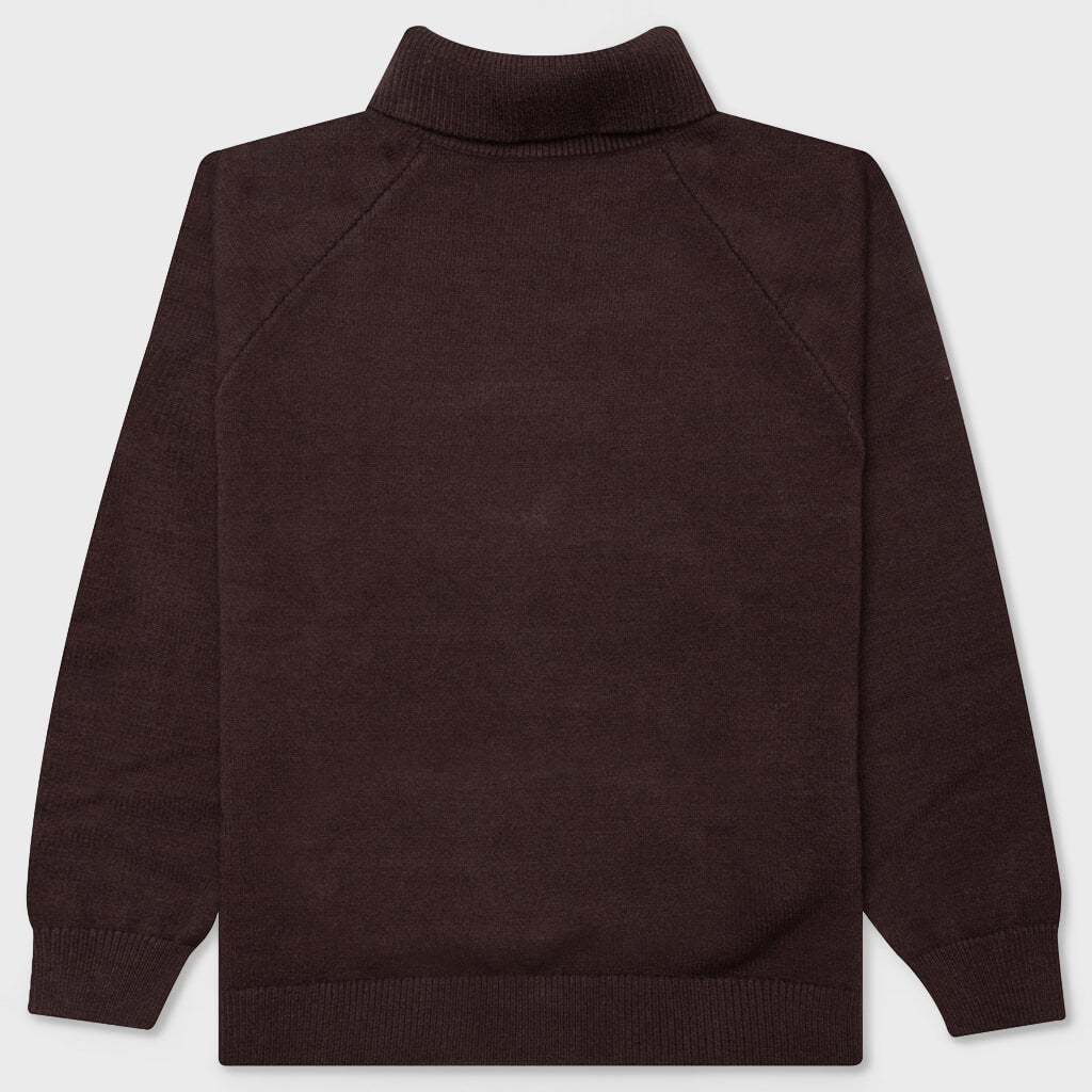 Knit Turtleneck - Plum