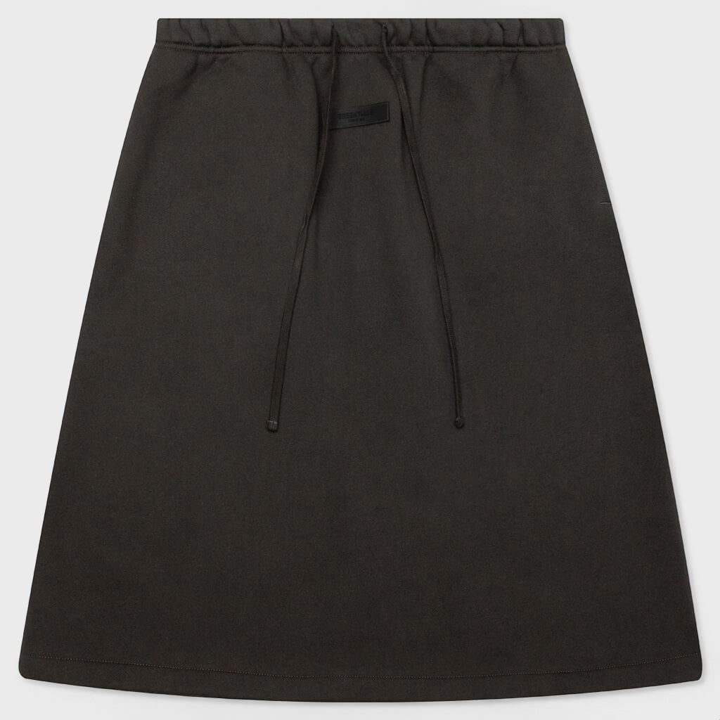 Women's Midlength Skirt - Off Black