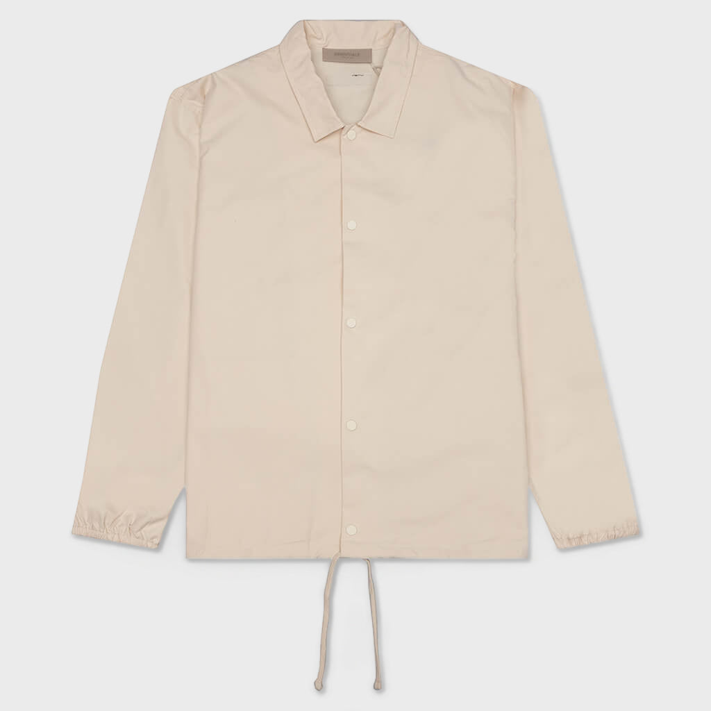Essentials Lined Coaches Jacket - Egg Shell