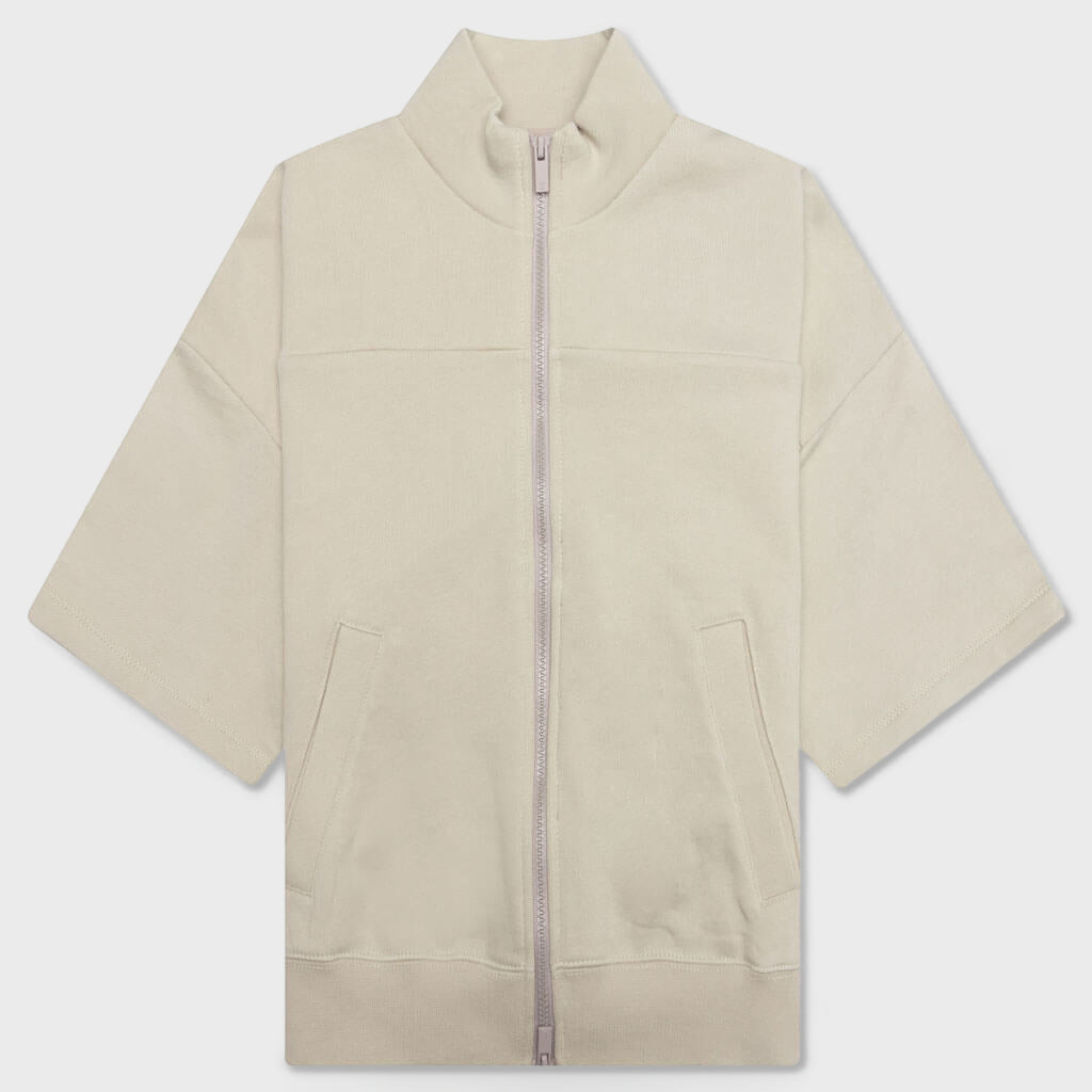 Essentials Kid's S/S Full Zip Jacket - Wheat