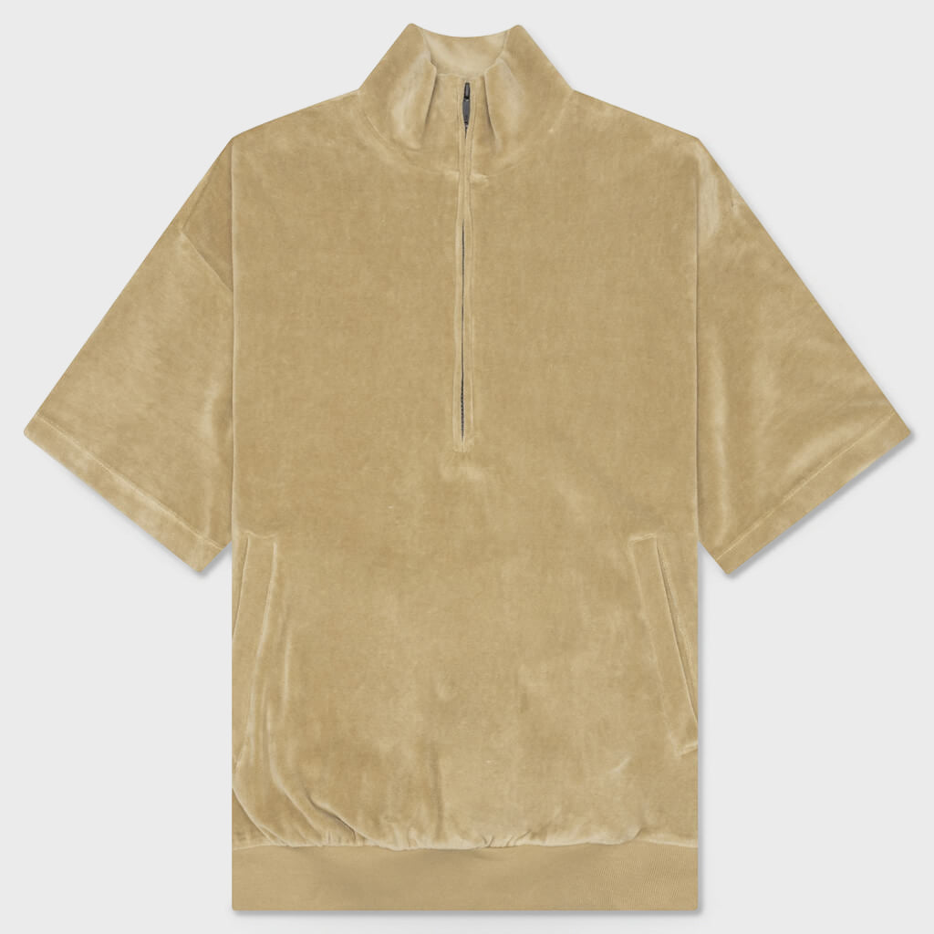 Essentials Women's Velour Mockneck - Oak