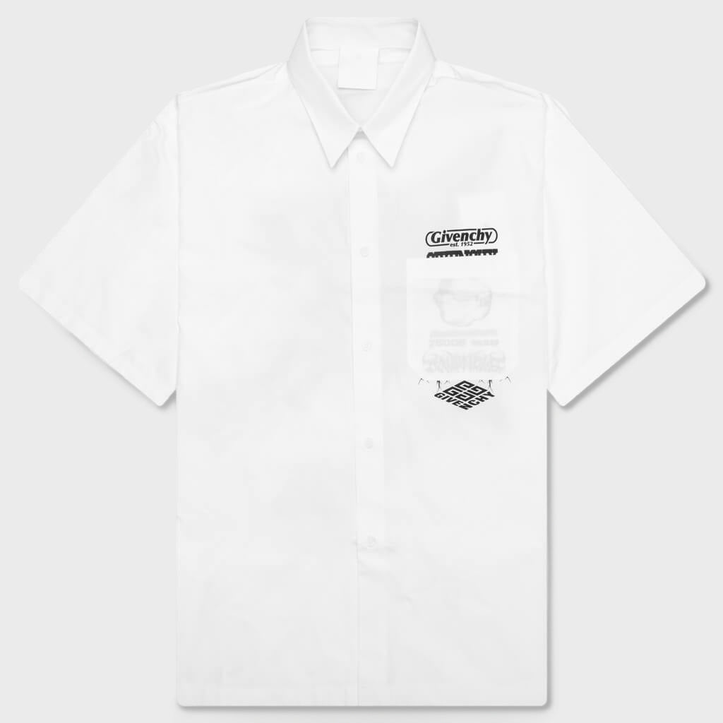 Hawaii Shirt w/ Front Pocket - White