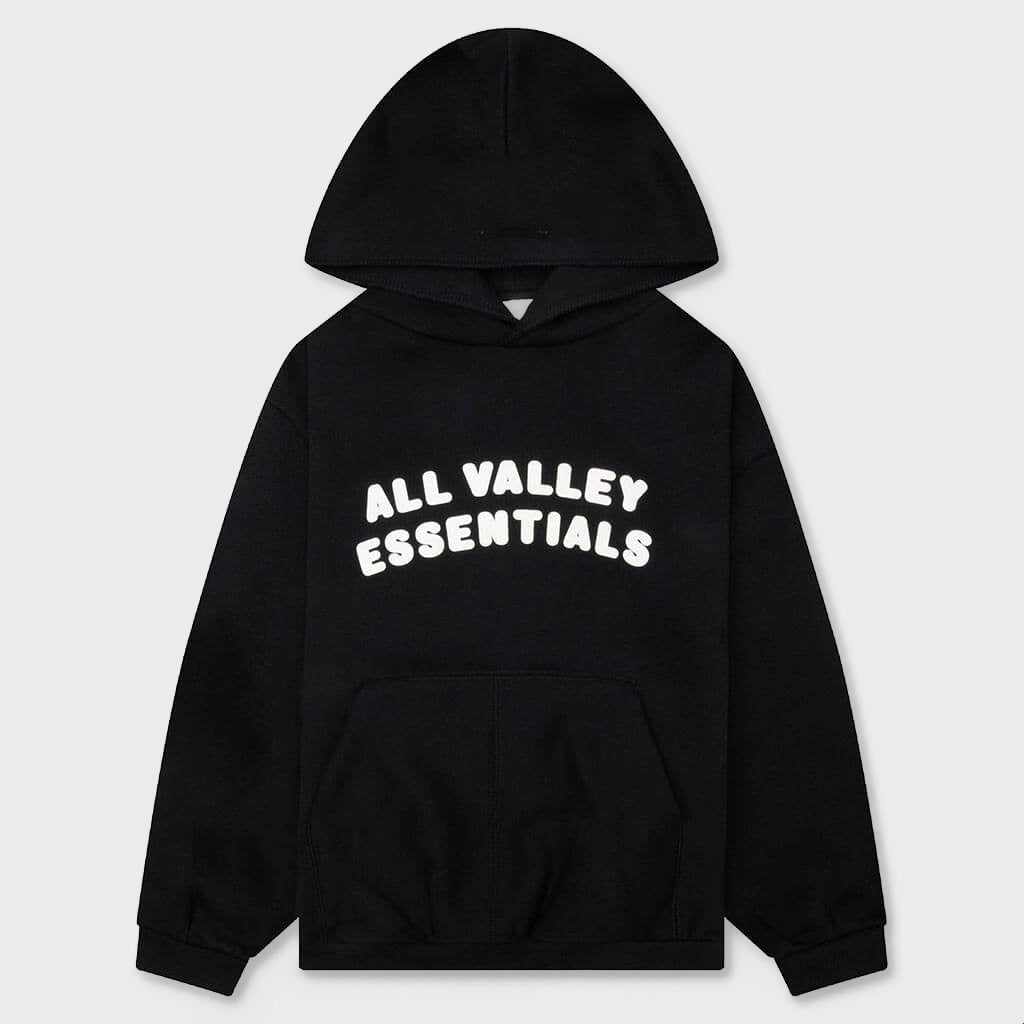 Kids 90s Hoodie - Vintage Black