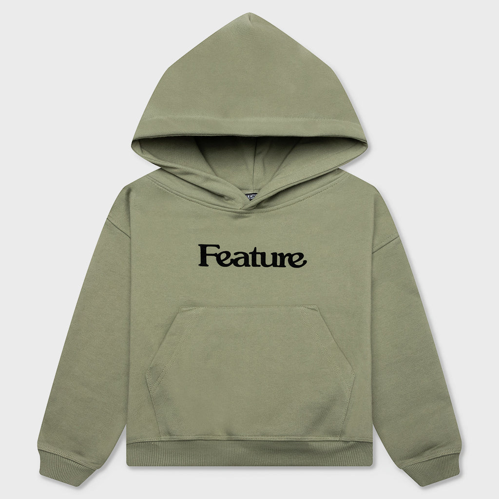 Kids Academy Hoodie - Oil Green
