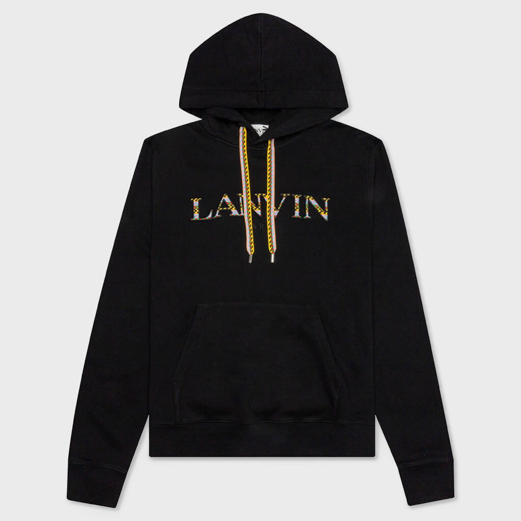 Curb Embroidered Hoodie - Black