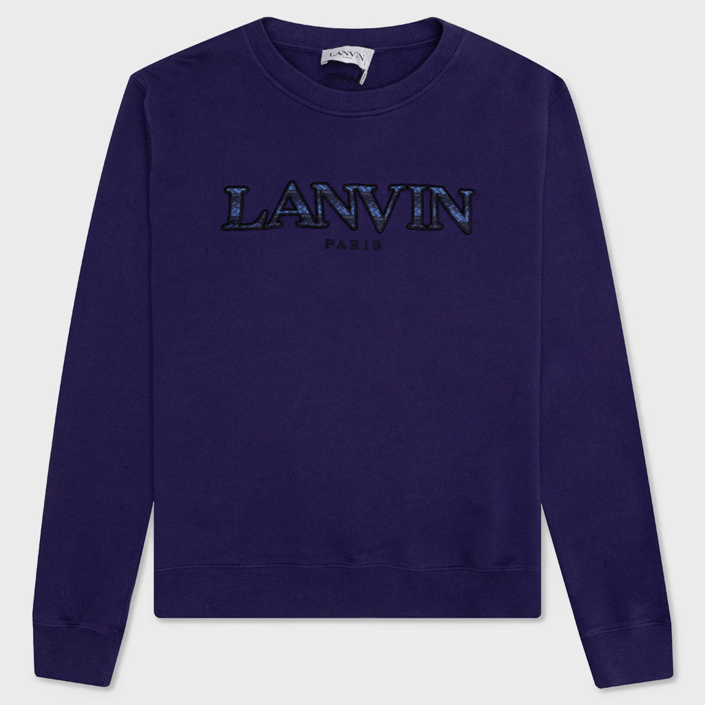 Curb Embroidered Sweatshirt - Majorelle Blue