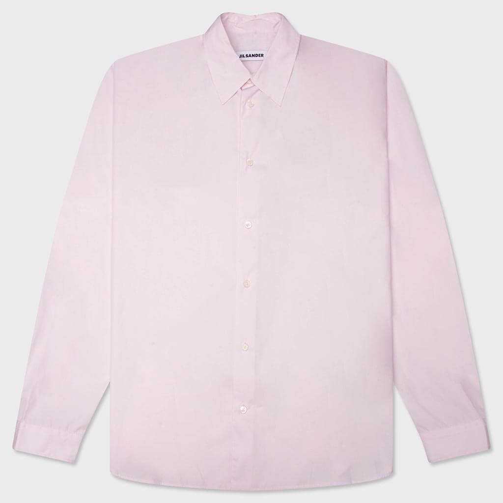 Lightweight Cotton Poplin L/S Shirt - Rose