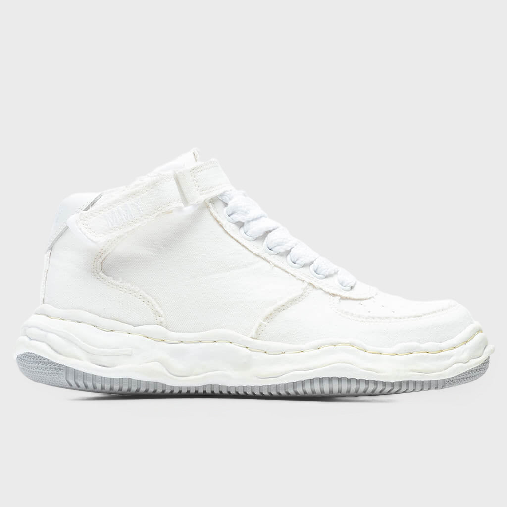 Wayne High OG Sole Washed Canvas Sneaker - White