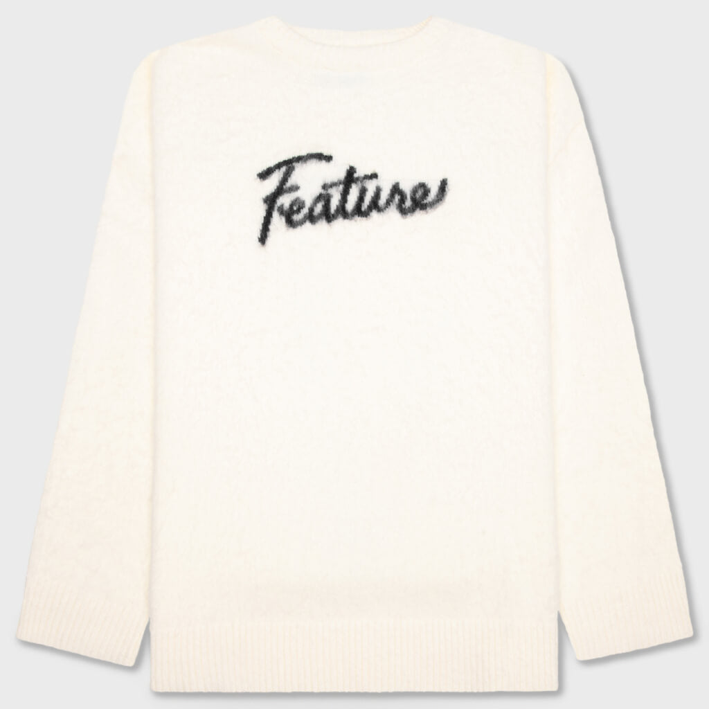 Script Logo Sweater - Cream