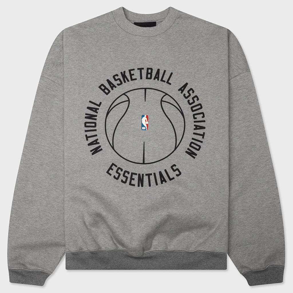 90s Crewneck - Concrete Heather/Dark Heather Rib