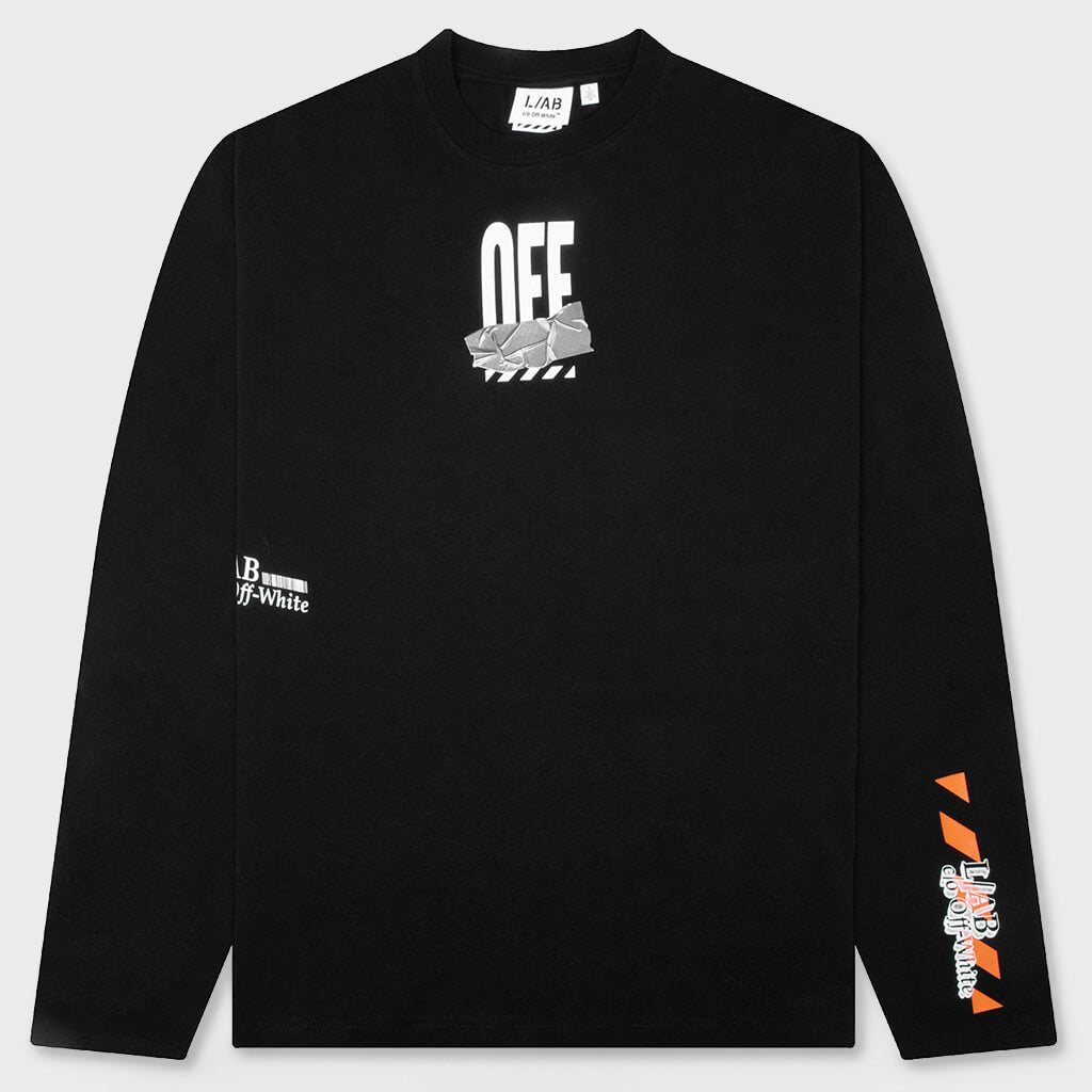 Off Active Duct Tape Long-Sleeved Tee - Black