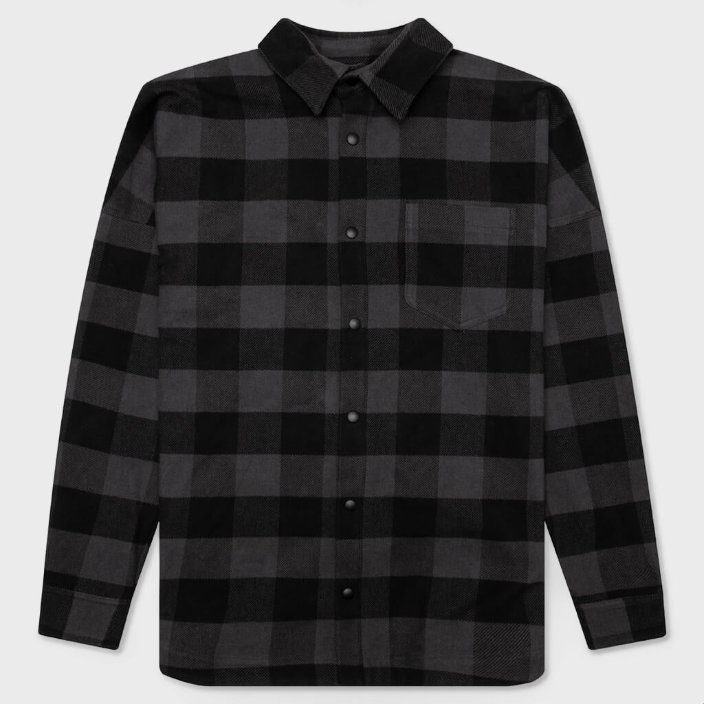 Classic Logo Overshirt - Black/White