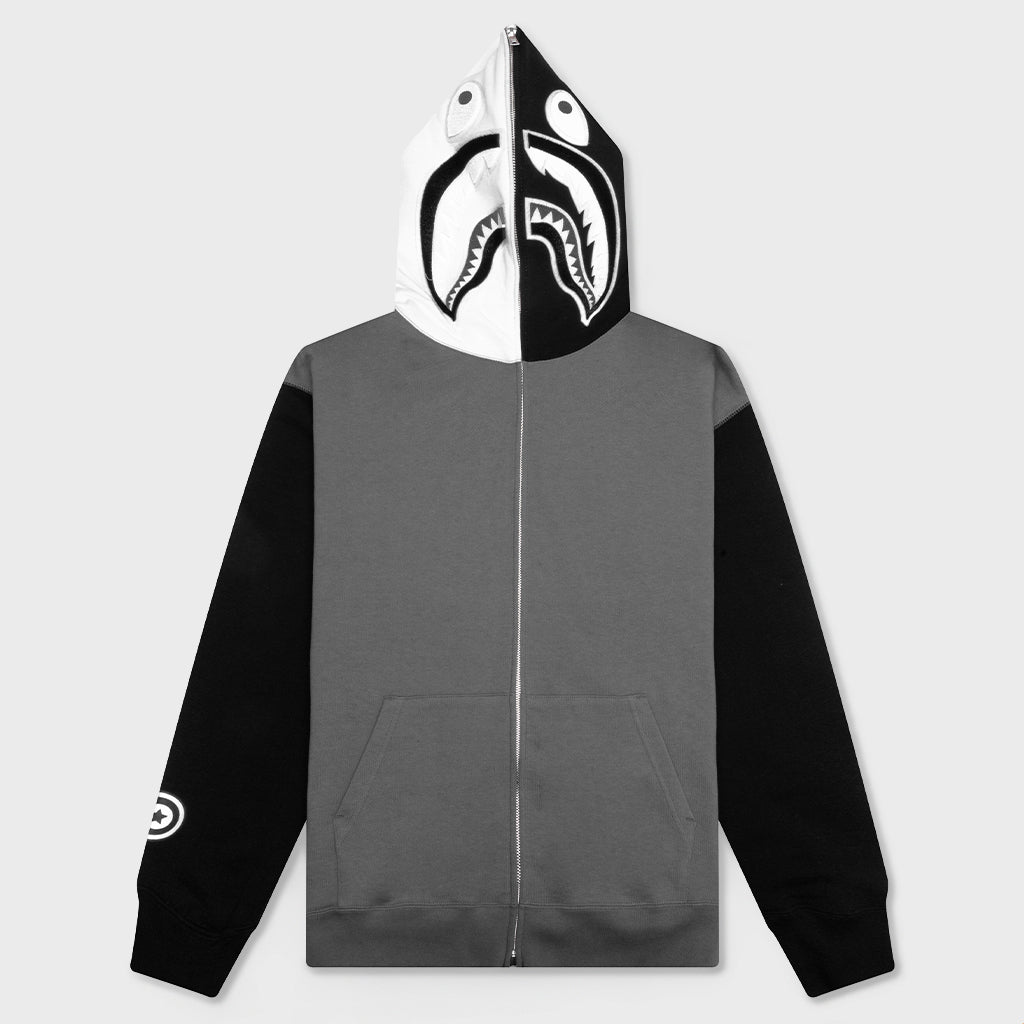 Shark Full Zip Hoodie #1 - Black