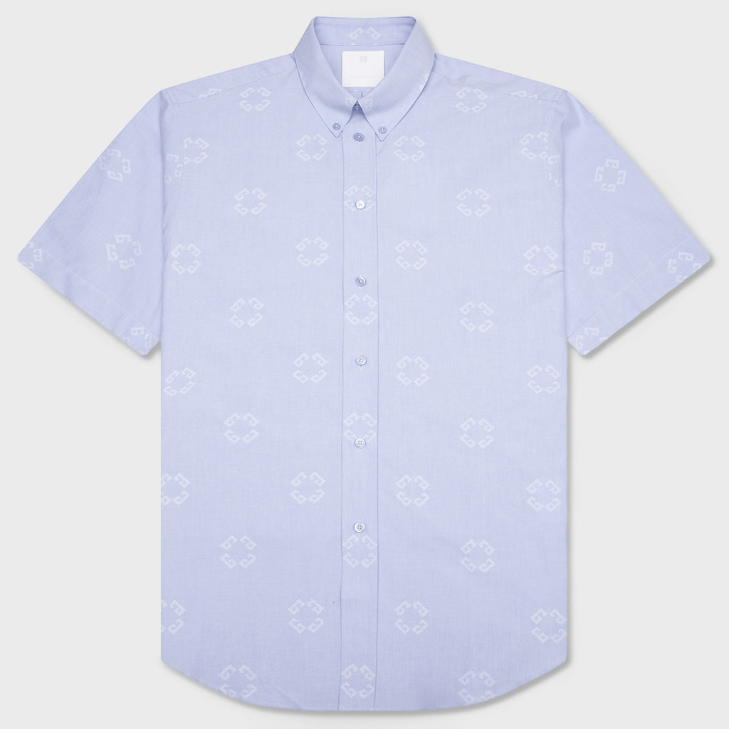 Monogram 72 Jacquard Shirt - Baby Blue