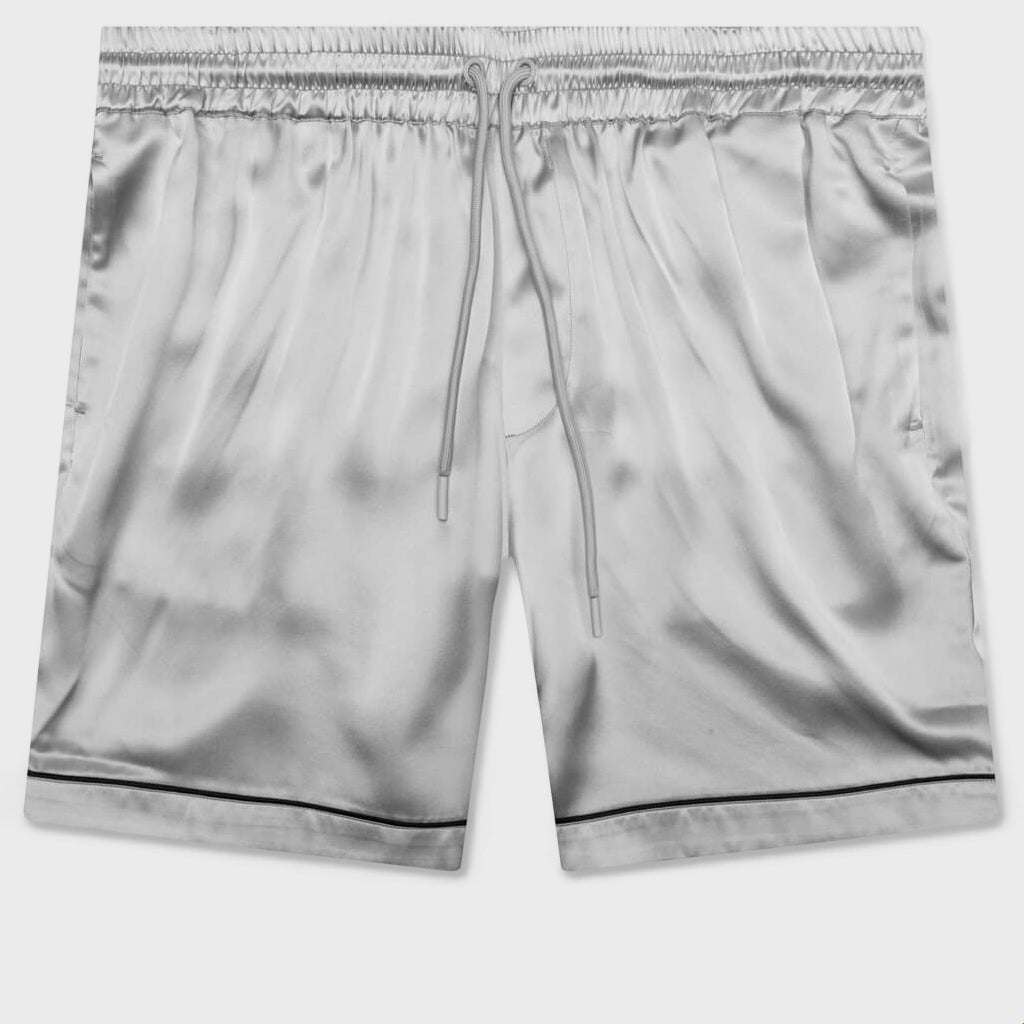 Jean Silk Short - Silver