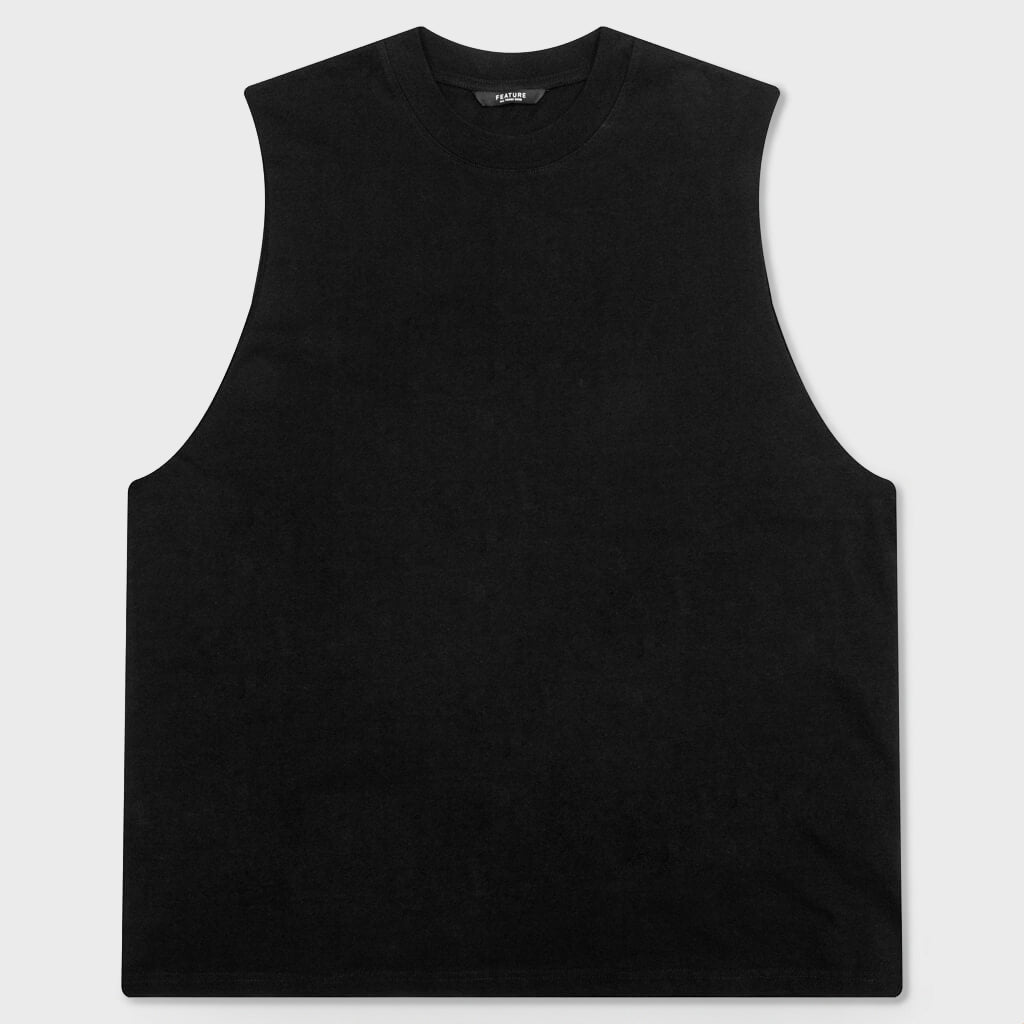 Dean Sleeveless Tee - Black