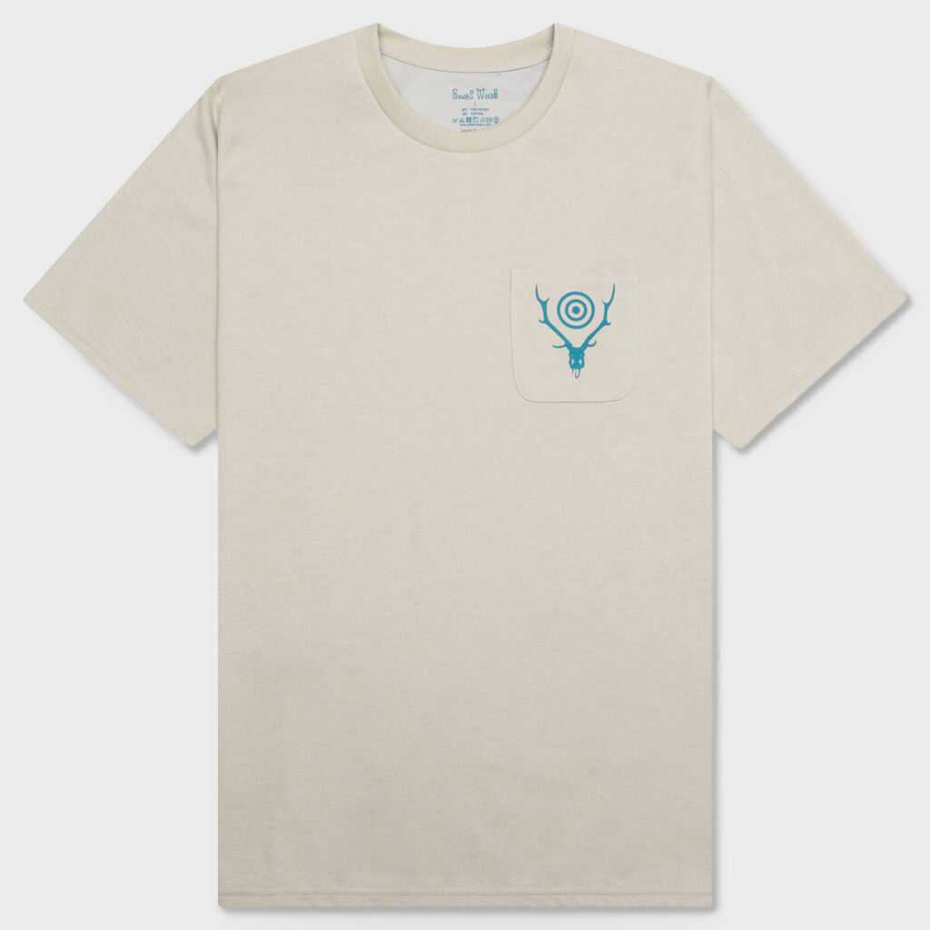 Round Pocket S/S Tee - Grey