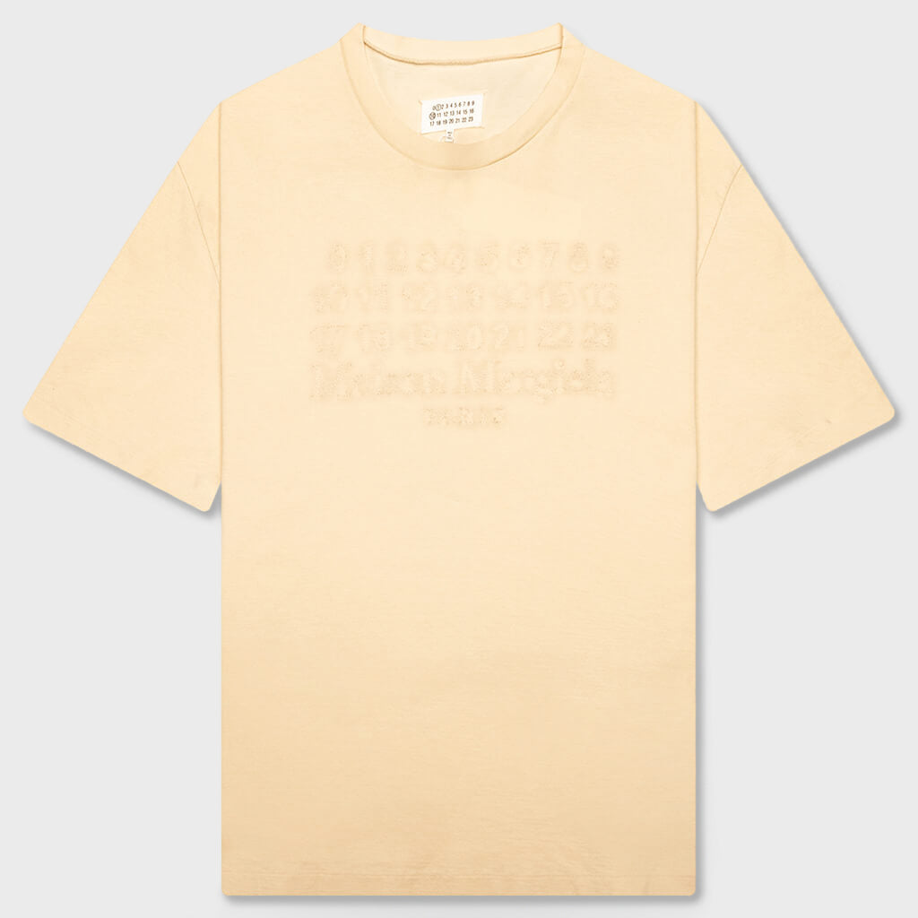 Embroidered Logo T-Shirt - Natural