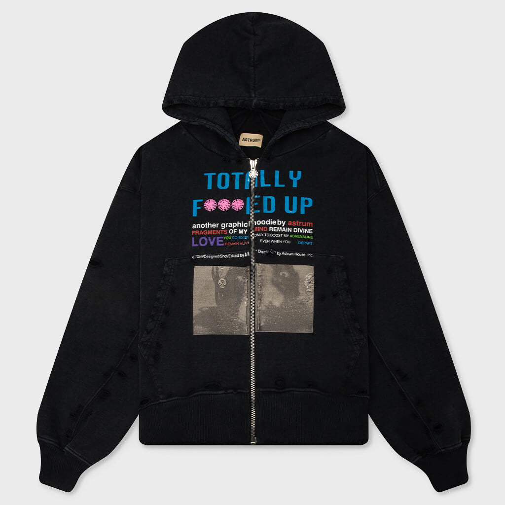 TFU Zip Hoodie - Black