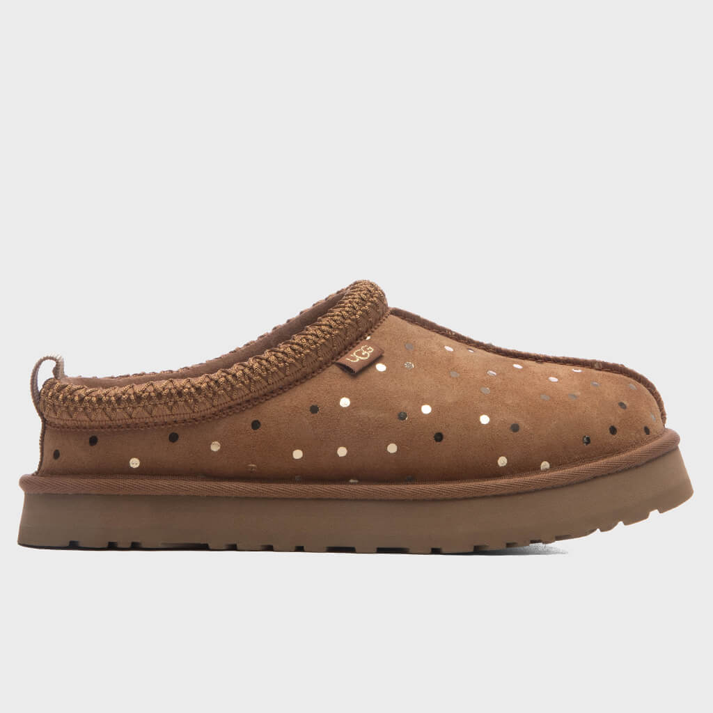 Kids Tazz Shiny Dots Slipper - Chestnut