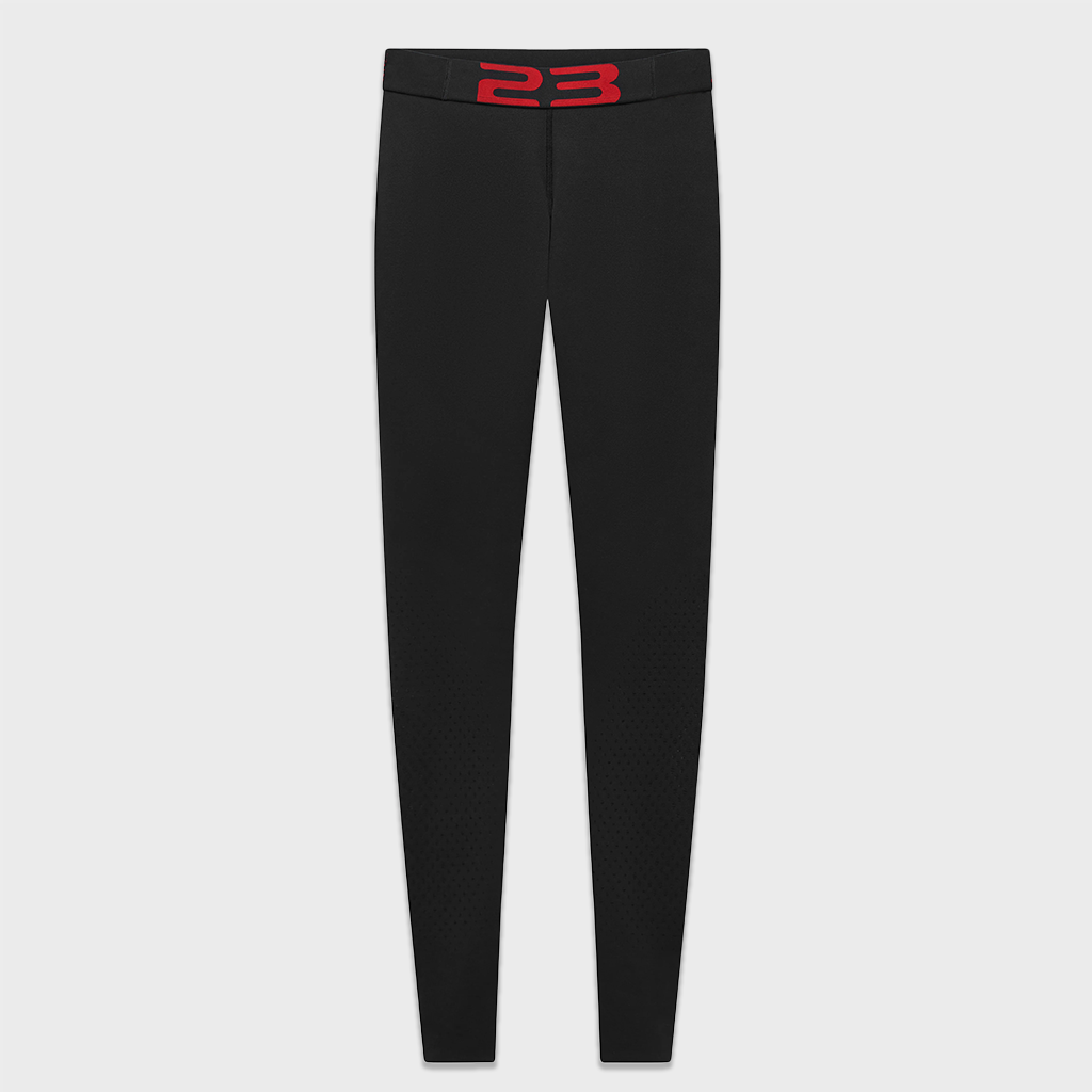 Women's Knit Leggings - Black/Gym Red