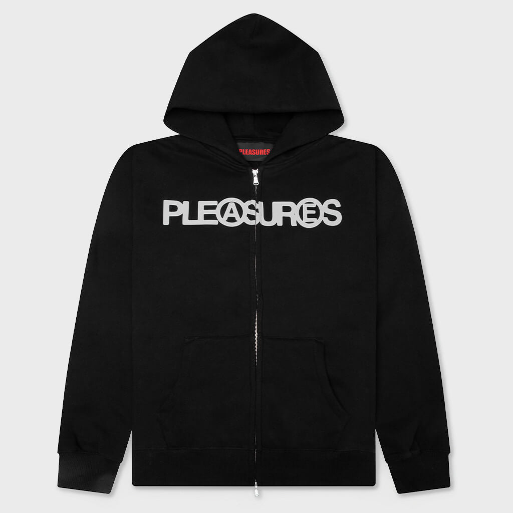 Zine Zip Hoodie - Black